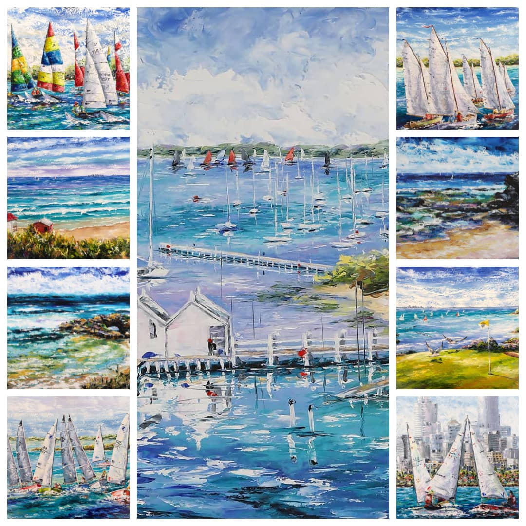 'Seas the Day' ~ a Spirit-Lifting Exhibition of Works by Australian Artist Esther Shohet at Curate Art & Design Gallery Sorrento Mornington Peninsula Victoria