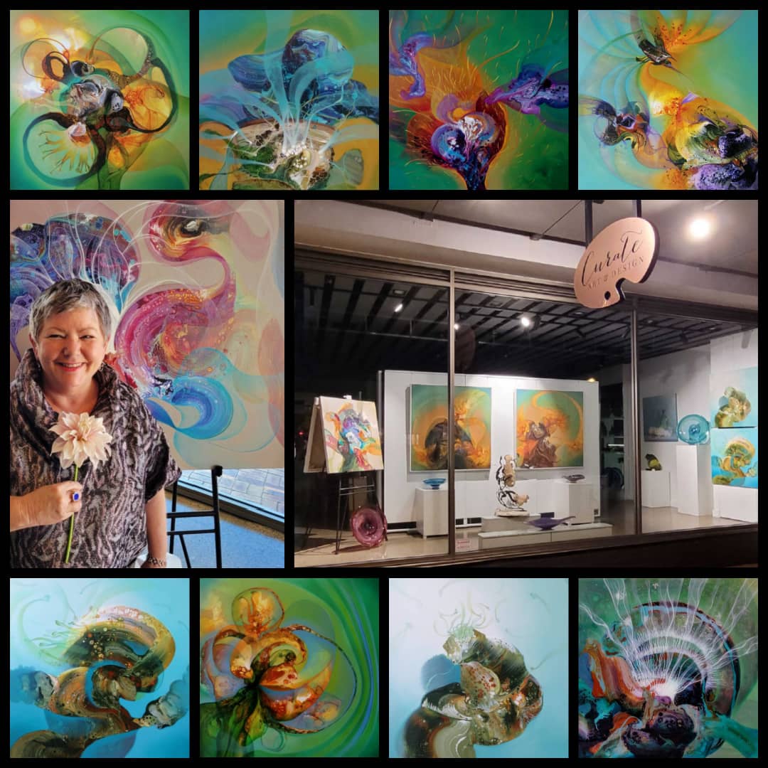 'Renewal' ~ an Exhibition by Australian Abstract Artist John Scott at Curate Art & Design Gallery Sorrento Mornington Peninsula