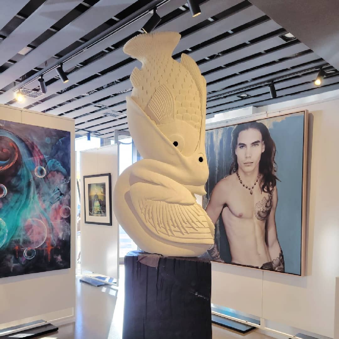 Luke Connelly Sculpture ~ 'Awww My Fish' - Curate Art & Design Gallery Sorrento Mornington Peninsula Melbourne