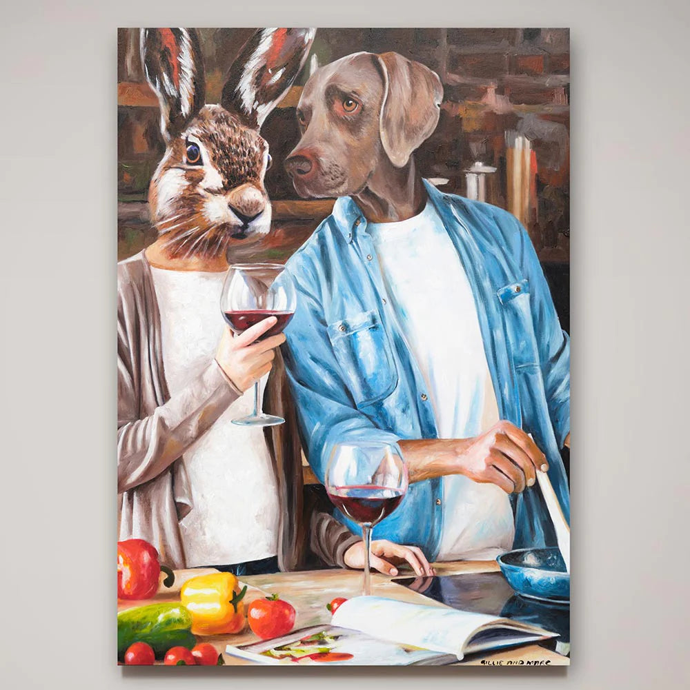 Australian Artist Gillie and Marc Painting ~ 'Red Wine and Hot Love' - Curate Art & Design Gallery Sorrento Mornington Peninsula Melbourne