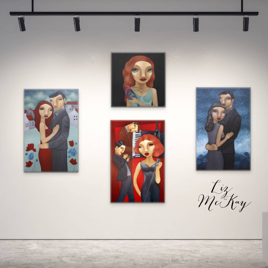 Australian Artist, Liz McKay, Celebrates the Finer Things of Life...Love💗, Jazz🎺 and Wine🍷!