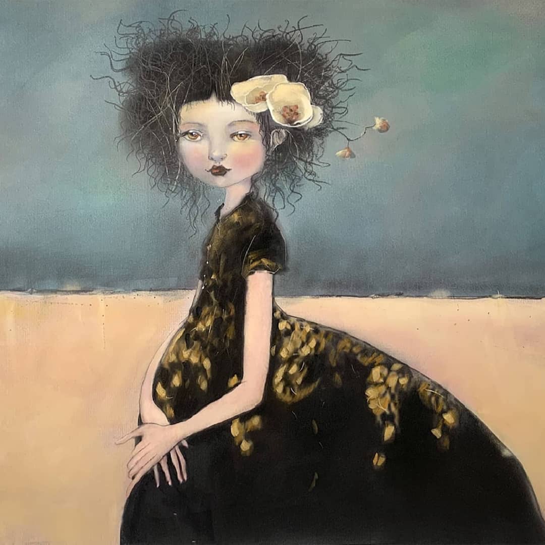 Kate Smith Painting ~ 'Captured Dreamer' - Curate Art & Design Gallery in Sorrento Mornington Peninsula Melbourne