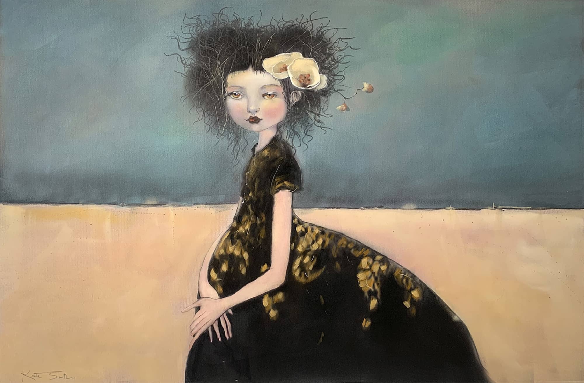 Kate Smith Painting ~ 'Captured Dreamer' - Curate Art & Design Gallery in Sorrento Mornington Peninsula Melbourne