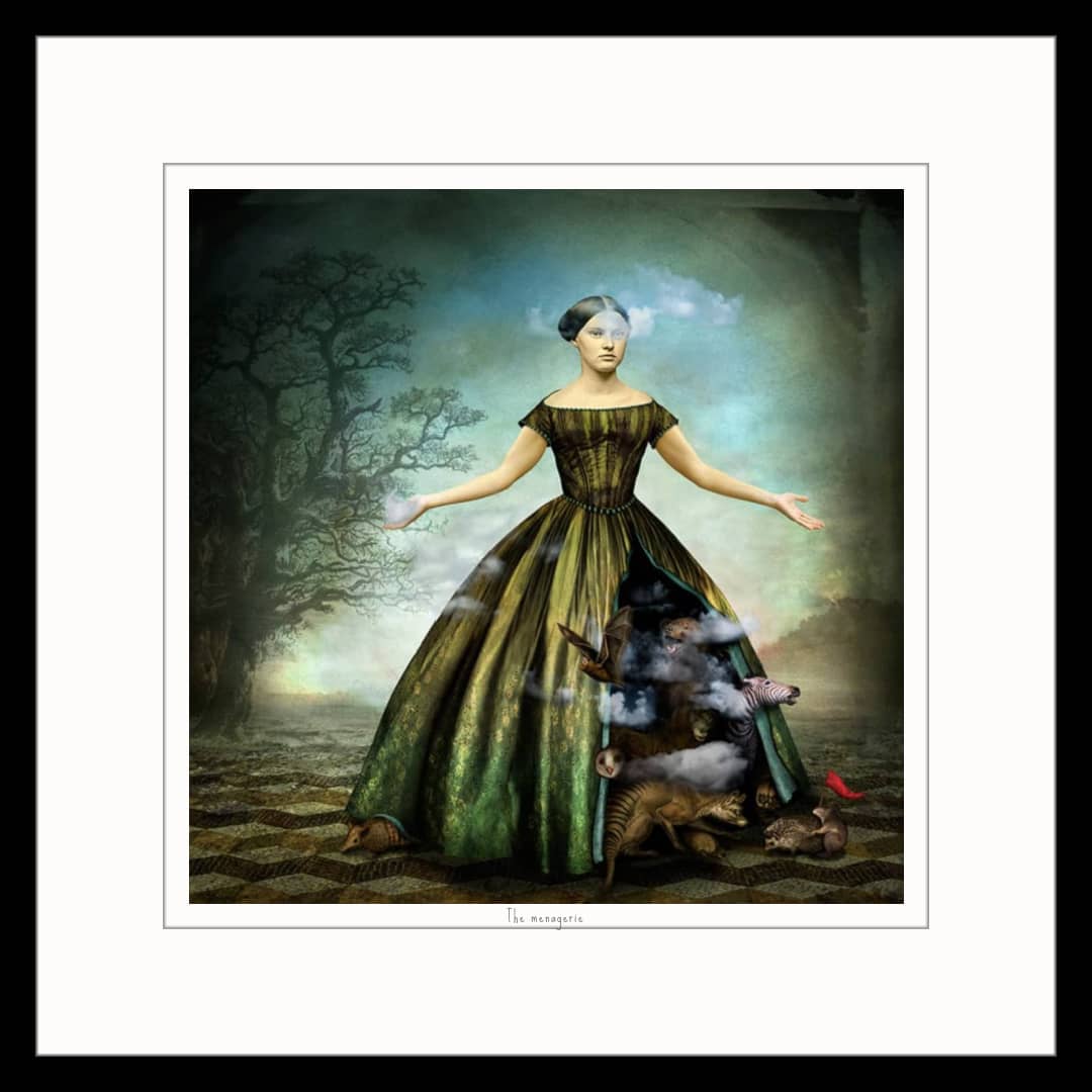 Digital Composite Photography Artist Maggie Taylor Photomontage ~ 'The Menagerie' - Available in Australia at Curate Art & Design Gallery Sorrento Mornington Peninsula Melbourne