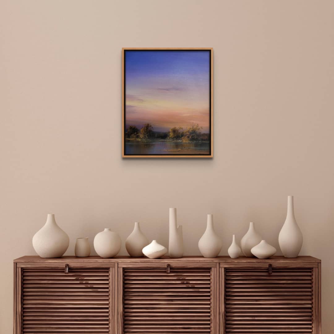 Australian Artist Chris Kandis Painting ~ 'Evening Sky' - Curate Art & Design Gallery Sorrento Mornington Peninsula Melbourne