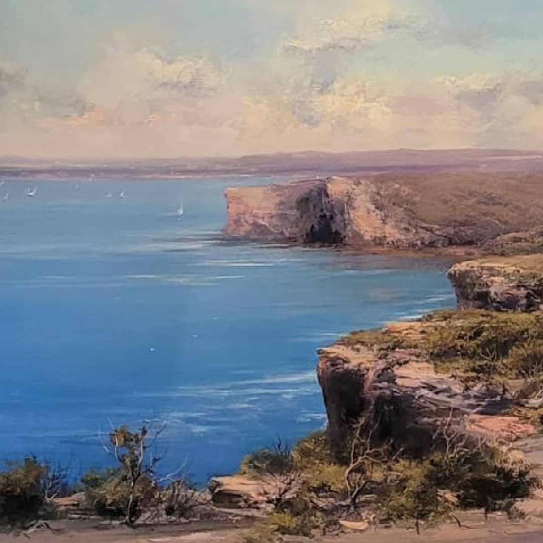 Chris Kandis Painting ~ 'North Head, Sydney' - Curate Art & Design Gallery Sorrento Mornington Peninsula Melbourne