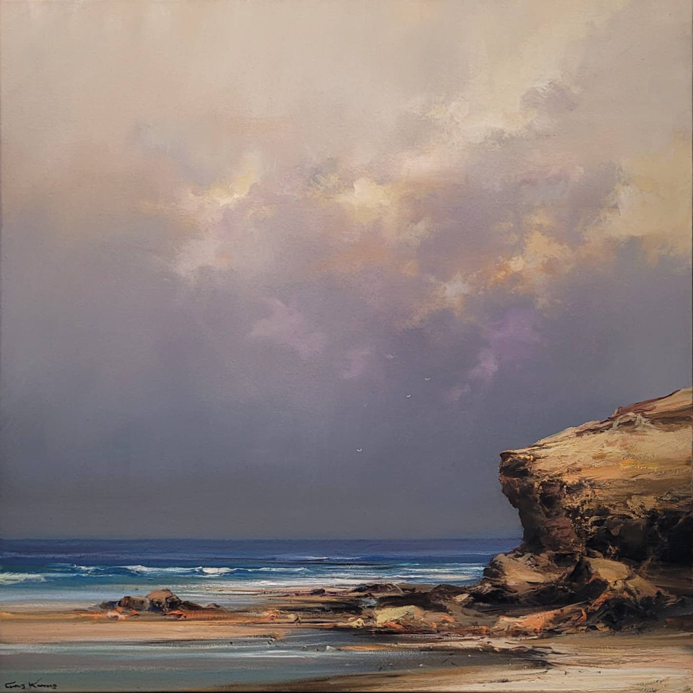 Chris Kandis Painting ~ 'Sorrento Back Beach' - Curate Art & Design Gallery Sorrento Mornington Peninsula Melbourne