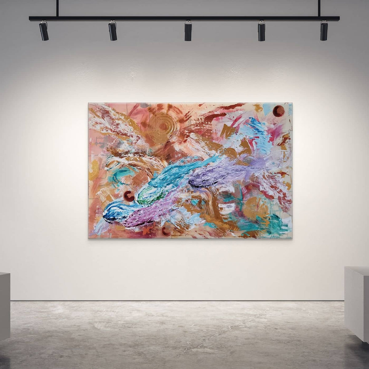 Australian Abstract Artist Mitch Miller Painting ~ 'November'