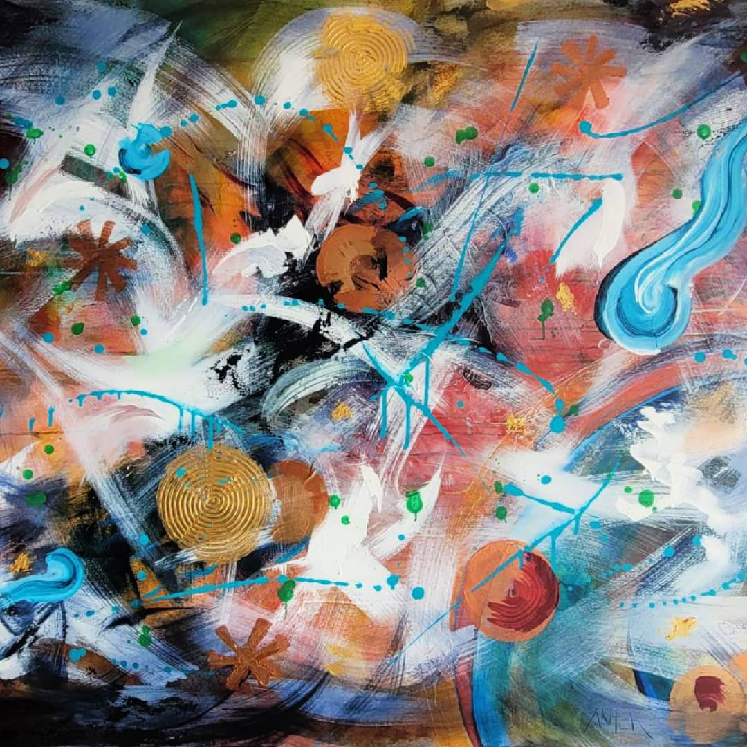 Australian Artist Mitch Miller Painting ~ 'Alive' - Curate Art & Design Gallery in Sorrento, Mornington Peninsula, Melbourne