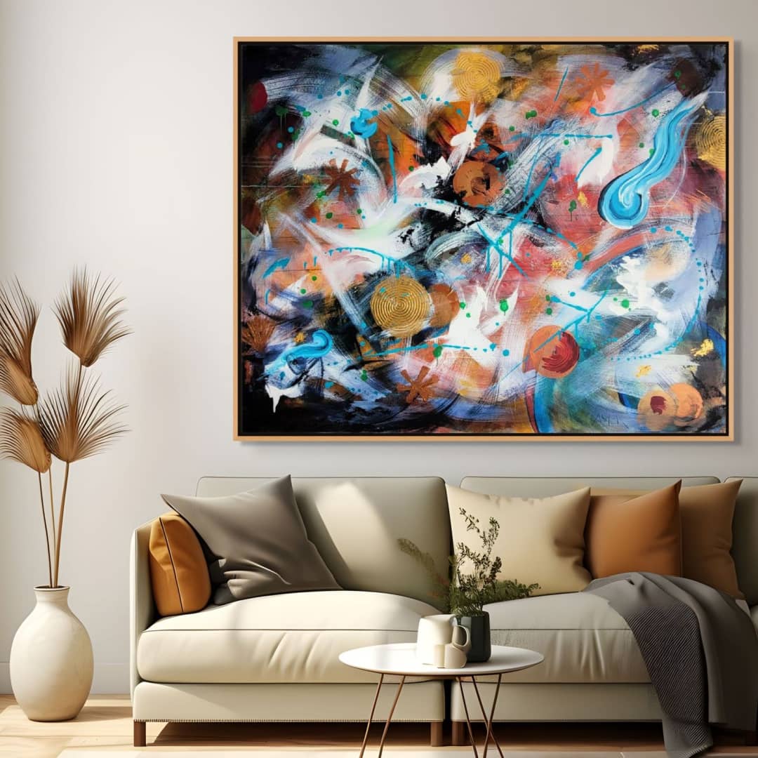 Australian Artist Mitch Miller Painting ~ 'Alive' - Curate Art & Design Gallery in Sorrento, Mornington Peninsula, Melbourne