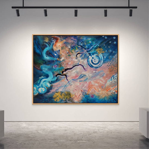 Australian Abstract Artist Mitch Miller Painting ~ 'Mesmerised' - Curate Art & Design Gallery in Sorrento, Mornington Peninsula, Melbourne