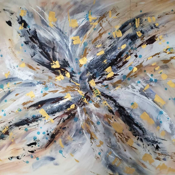 Australian Artist Mitch Miller Painting ~ 'Golden' - Curate Art & Design Gallery in Sorrento Mornington Peninsula Melbourne