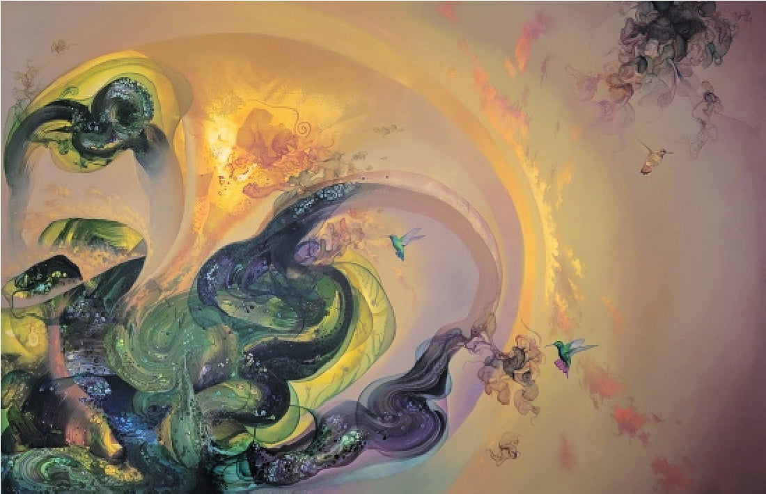 John Scott Painting ~ 'Energy, Wisdom, Joy' (Sold)