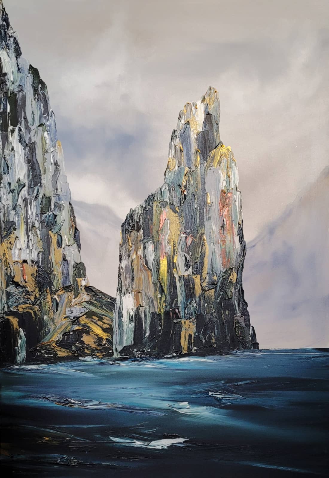 Australian Artist Stuart Clues Painting ~ 'Cathedral Rock' - Curate Art & Design Gallery Sorrento Mornington Peninsula Melbourne