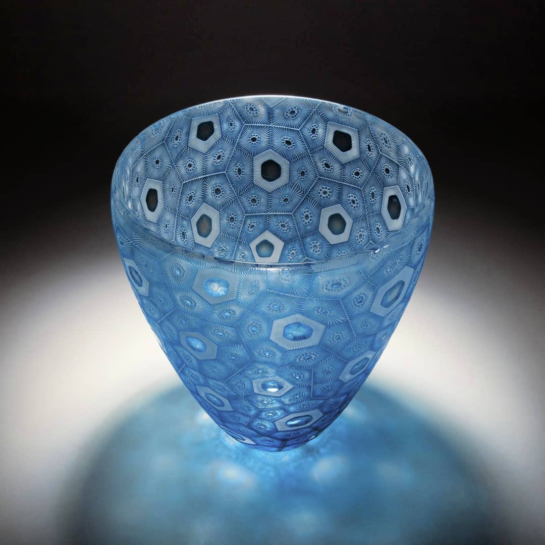 Kevin Gordon Glass ~ 'Coral in Blue' - Curate Art & Design Gallery in Sorrento, Melbourne