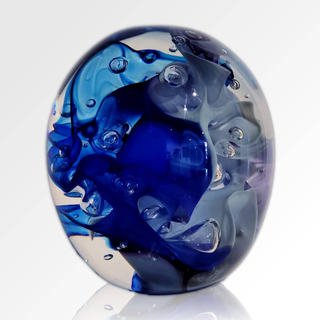 Australian Glass Artist Roberta Easton ~ 'Bubbly Sphere, 49' - Curate Art & Design Gallery Sorrento Mornington Peninsula Melbourne