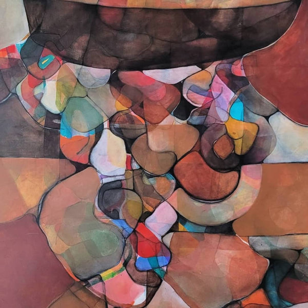 Australian Artist Benjamin Lydford Painting ~ 'Forgotten Radio Songs' - Curate Art & Design Gallery Sorrento Mornington Peninsula Melbourne