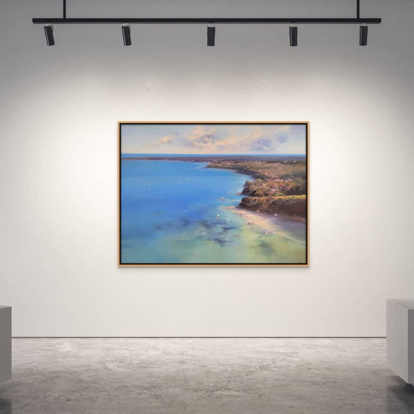 Chris Kandis Painting ~ 'Shelley Beach, Sorrento' - Curate Art & Design Gallery Sorrento, Mornington Peninsula, Melbourne