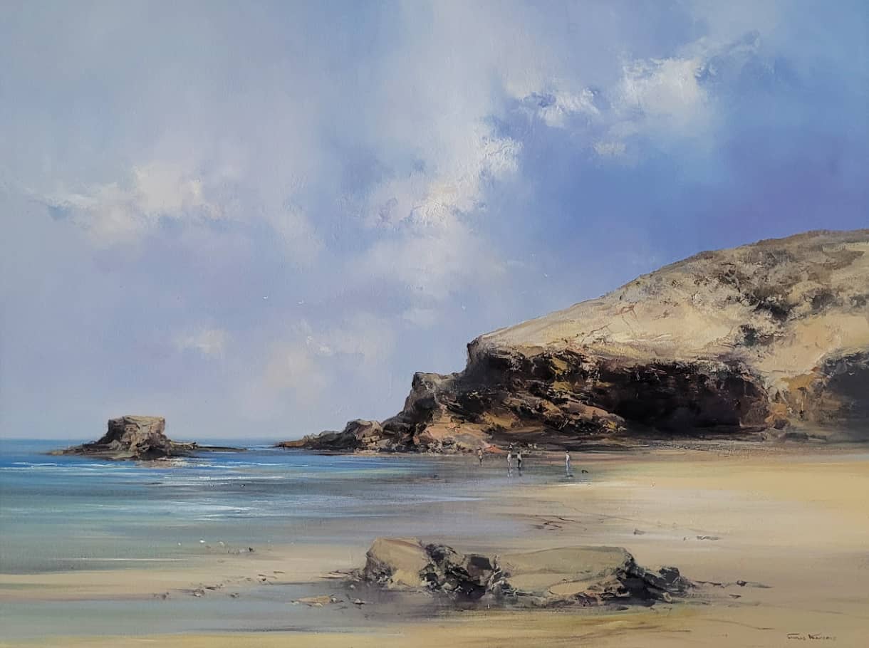 Chris Kandis Painting ~ 'Spring Showers' (Back Beach, Sorrento) - Available at Curate Art & Design Gallery Sorrento, Mornington Peninsula, Melbourne.