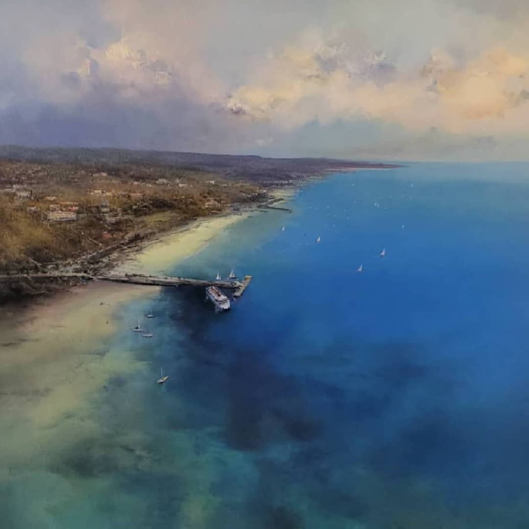 Chris Kandis Painting ~ 'The Pier at Sorrento' - Curate Art & Design Gallery Sorrento, Mornington Peninsula, Melbourne