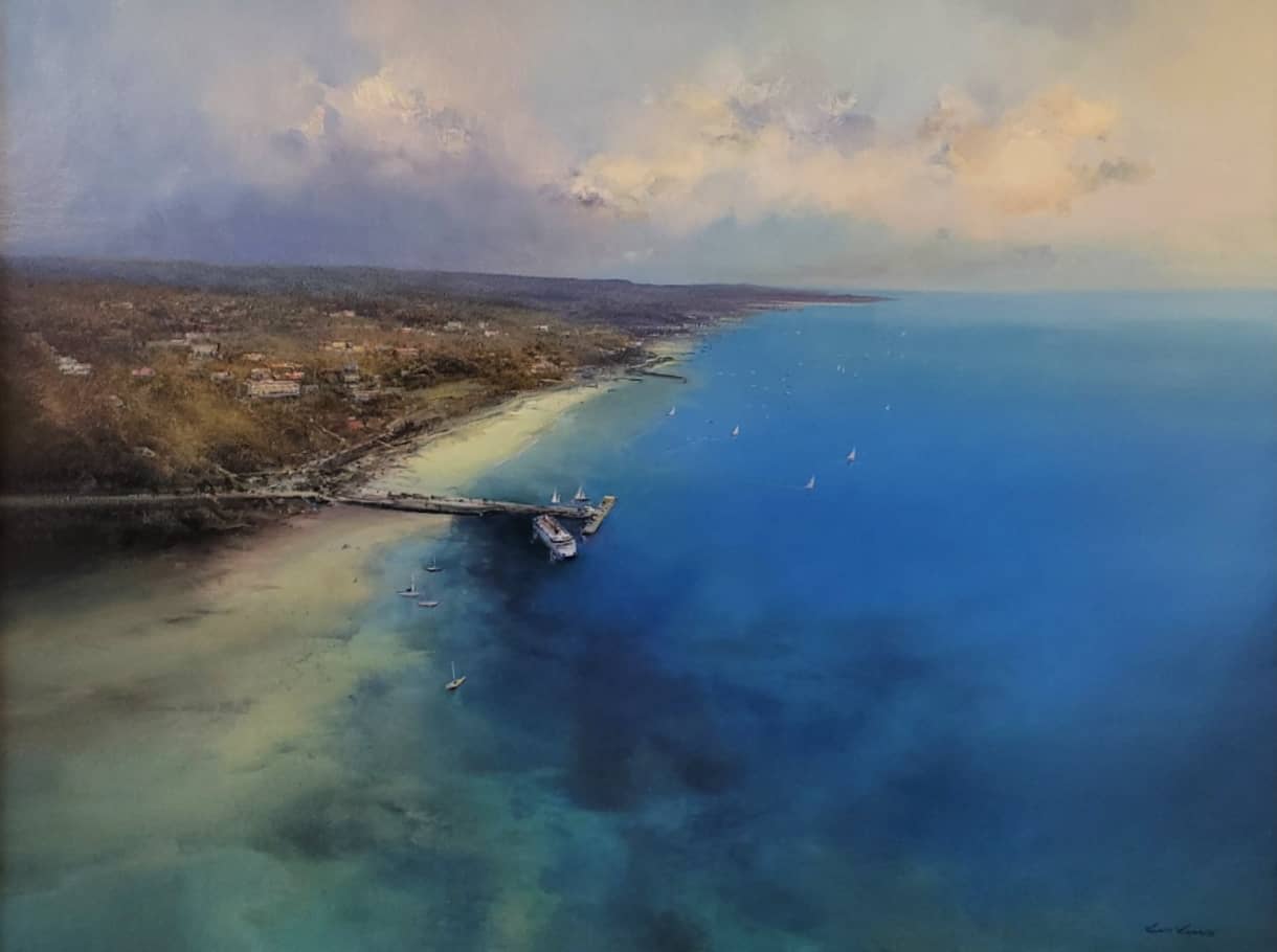 Chris Kandis Painting ~ 'The Pier at Sorrento' - Curate Art & Design Gallery Sorrento, Mornington Peninsula, Melbourne