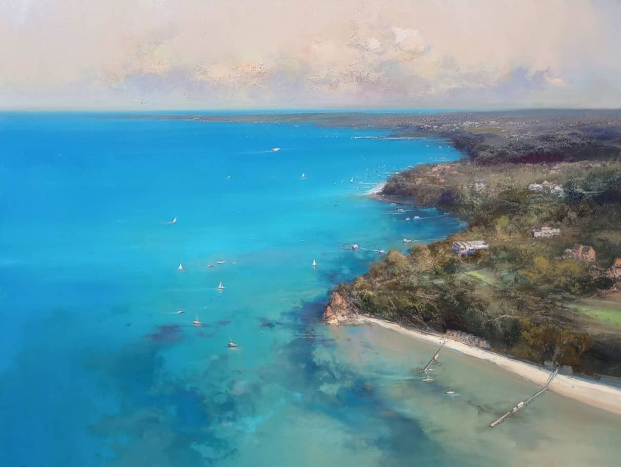 Chris Kandis Painting ~ 'Front View Sorrento and Portsea' - Curate Art & Design Gallery Sorrento, Mornington Peninsula, Melbourne