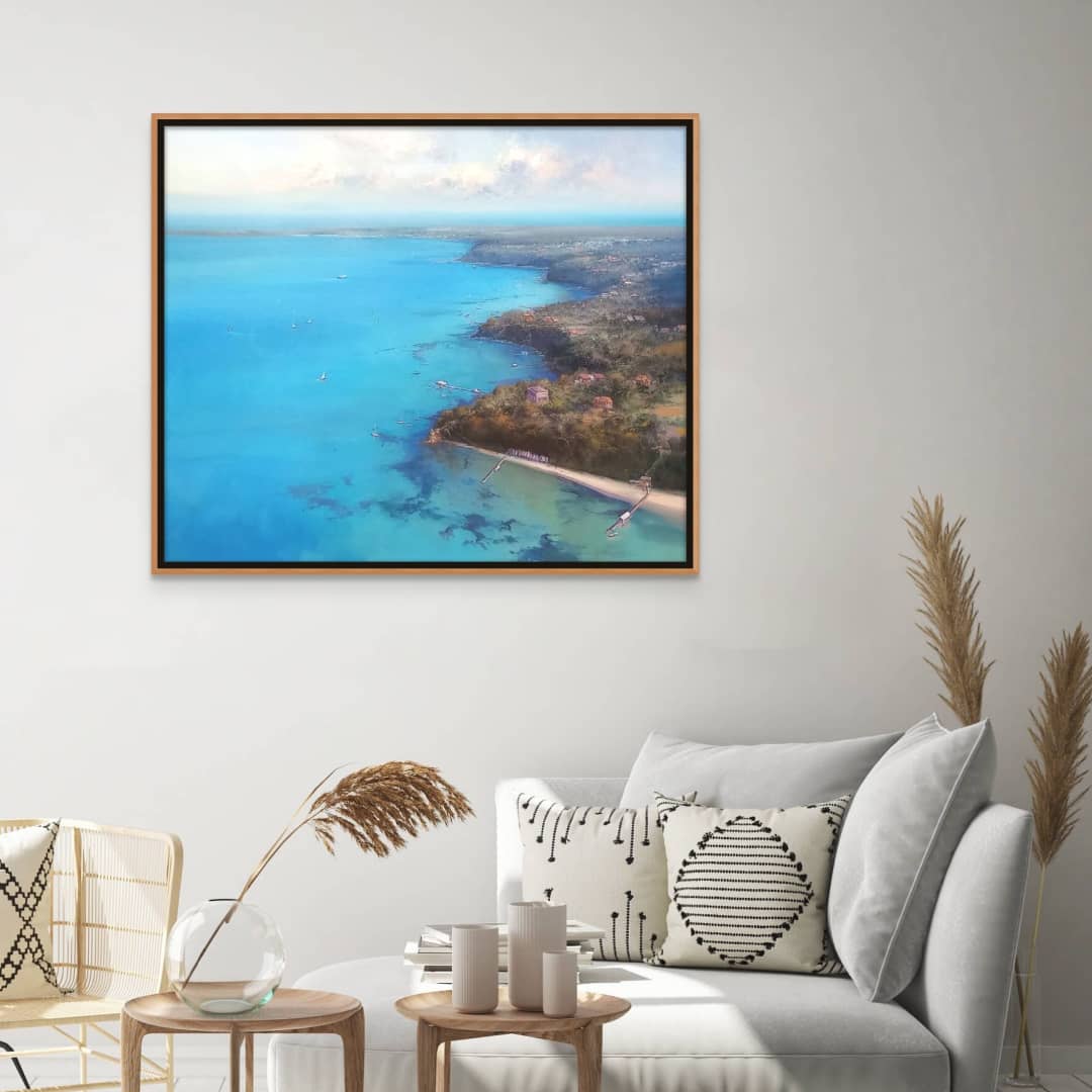 Chris Kandis Painting ~ 'Front View Sorrento and Portsea' - Curate Art & Design Gallery Sorrento Mornington Peninsula Melbourne