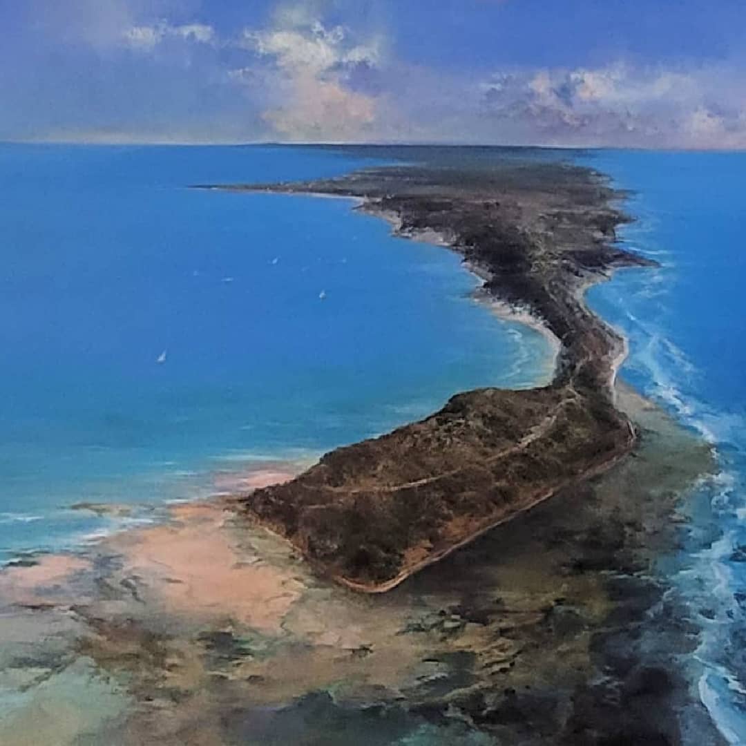 Chris Kandis Painting ~ 'Sorrento Above Mornington Peninsula National Park' - Curate Art & Design Gallery Sorrento, Mornington Peninsula, Melbourne