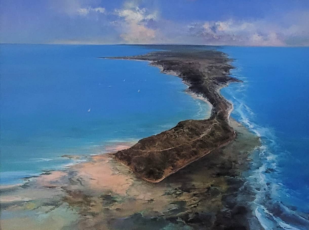 Chris Kandis Painting ~ 'Sorrento Above Mornington Peninsula National Park' - Curate Art & Design Gallery Sorrento, Mornington Peninsula, Melbourne