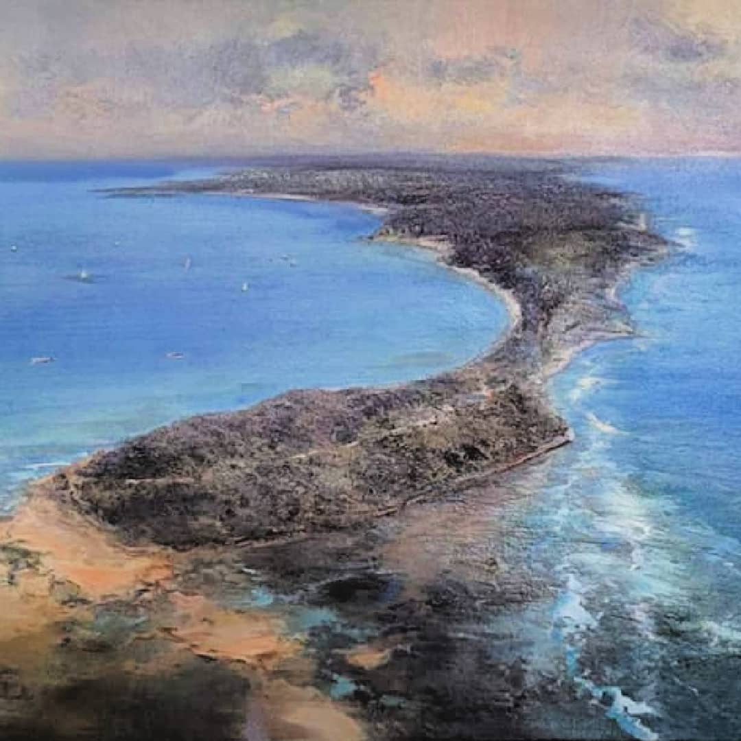 Chris Kandis Painting ~ 'Sorrento Above Mornington Peninsula National Park' - Curate Art & Design Gallery Sorrento, Mornington Peninsula, Melbourne