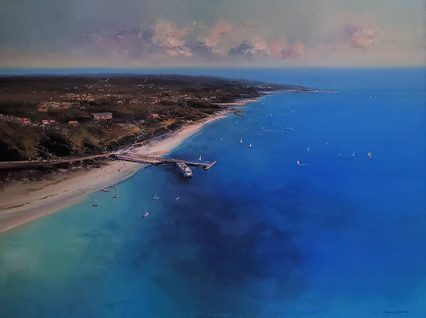 Chris Kandis Painting ~ 'Front View Sorrento and Portsea' - Curate Art & Design Gallery Sorrento Mornington Peninsula Melbourne