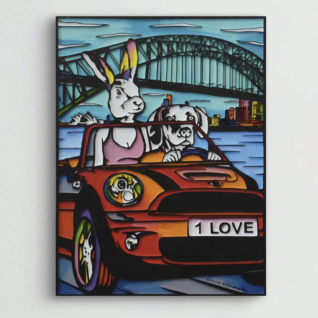 Gillie and Marc original painting ~ 'It Was a Day They Would Never Forget' @ Curate Art & Design, Gillie and Marc's premier representatives in Melbourne metro.