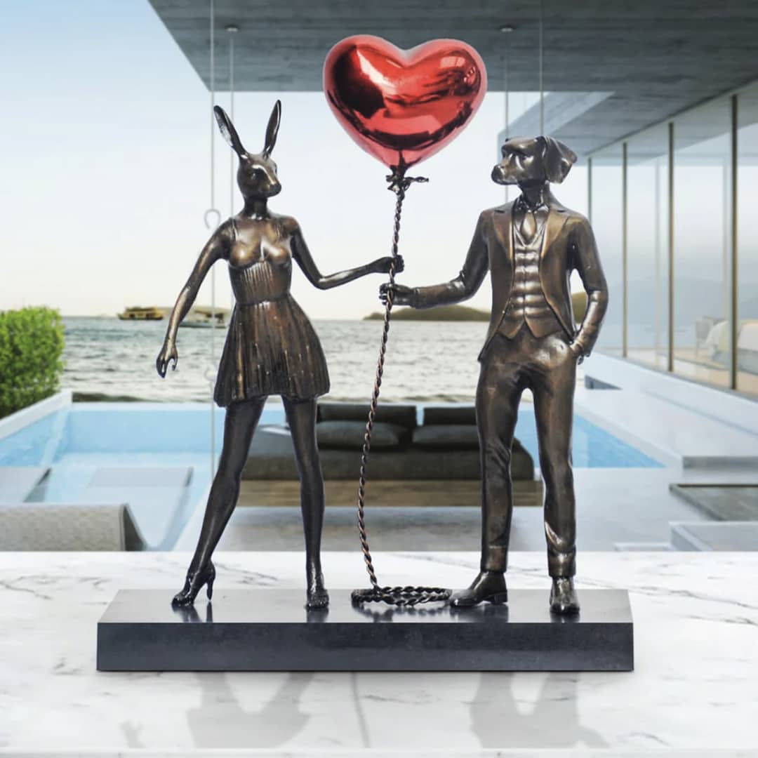 Gillie and Marc Sculpture ~ 'Balloon Lovers' - Curate Art & Design in Daylesford, a Gillie and Marc premier gallery in Victoria, Australia.