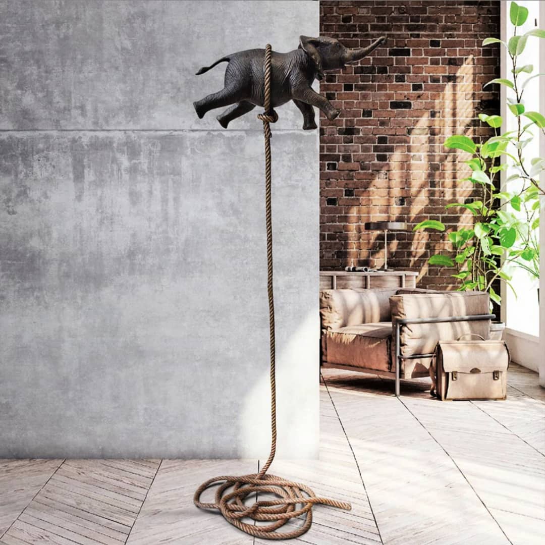 Gillie and Marc Sculpture ~ 'Flying Elephant on Long Rope' @ Curate Art & Design in Daylesford, Gillie and Marc's premier gallery in Victoria, Australia.