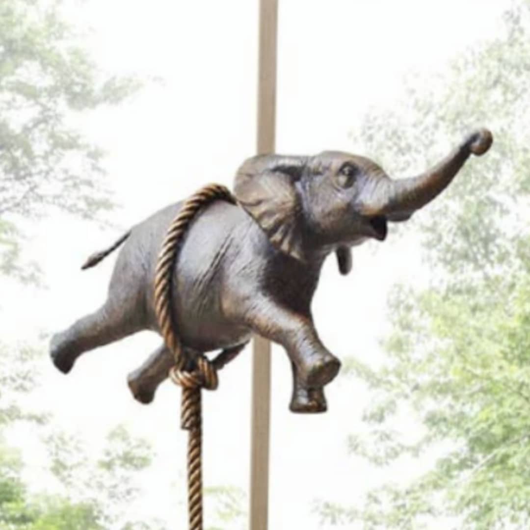 Gillie and Marc Sculpture ~ 'Flying Elephant on Long Rope' @ Curate Art & Design in Daylesford, Gillie and Marc's premier gallery in Victoria, Australia.