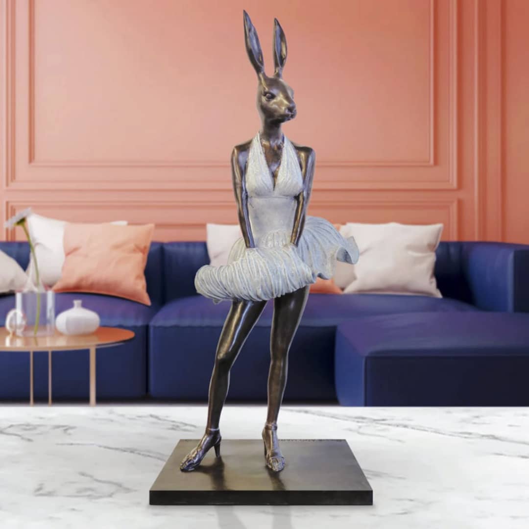 Gillie and Marc Sculpture* ~ 'Marilyn Rabbitwoman is Beautiful' (Sold)