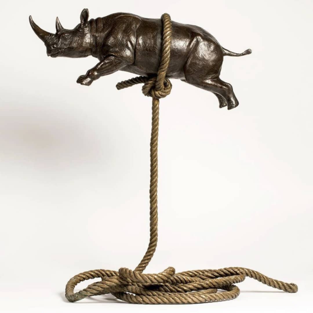 Gillie and Marc Sculpture ~ 'Rhino Suspension'