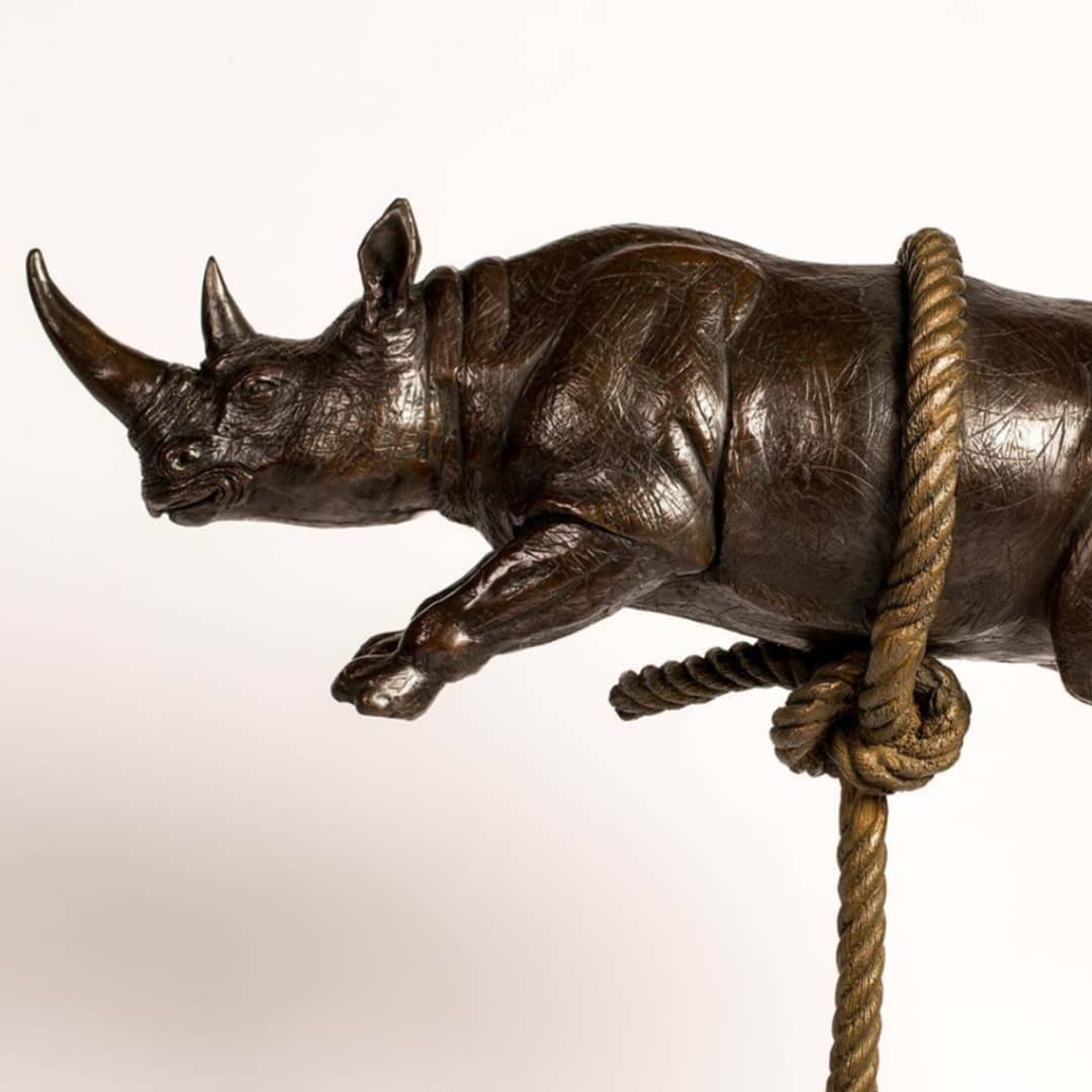 Gillie and Marc Sculpture ~ 'Rhino Suspension'