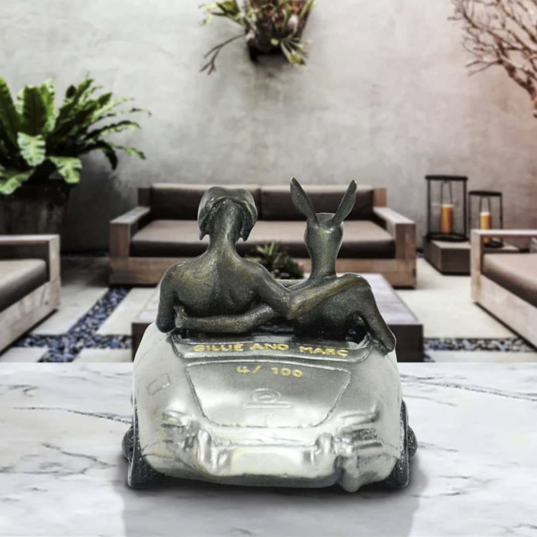 Gillie and Marc Sculpture ~ 'They Loved Driving in the Fast Lane' - Curate Art & Design in Daylesford, Gillie and Marc's premier gallery in Victoria, Australia.