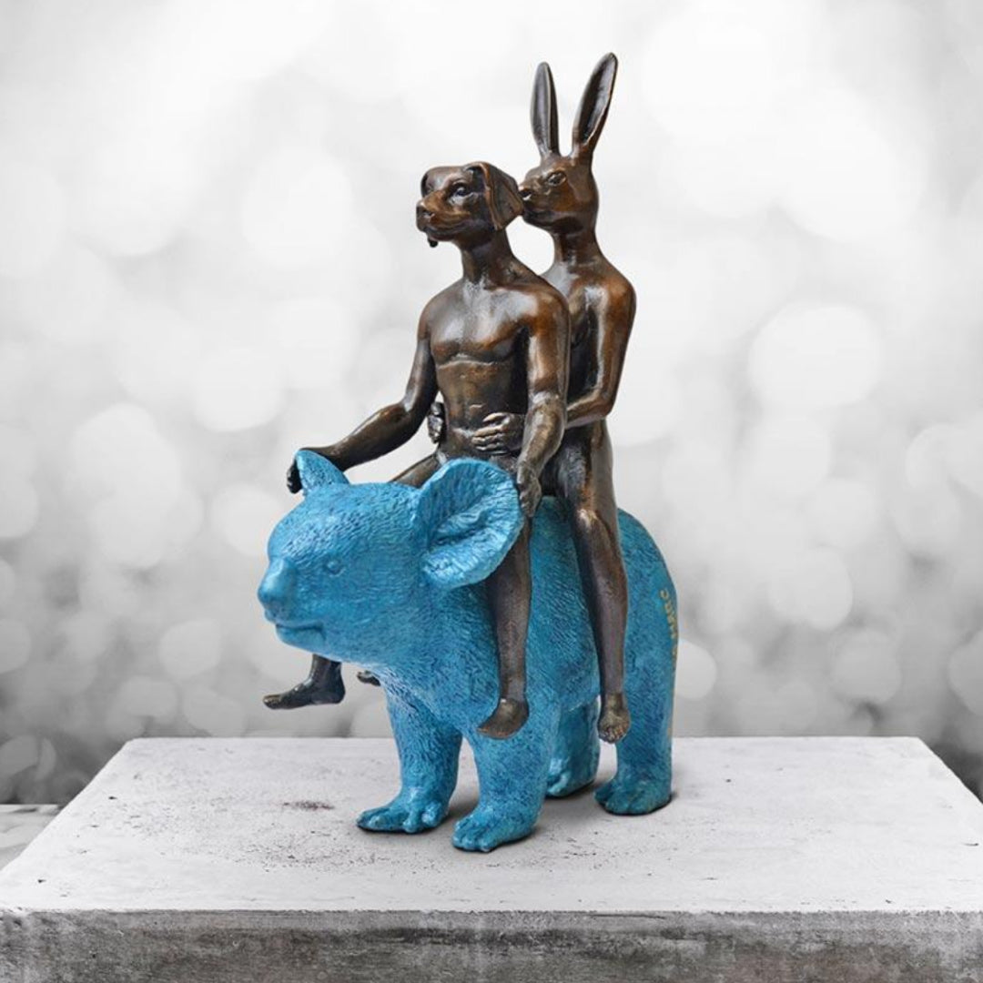 Gillie and Marc Sculpture ~ 'They Loved Koalas - Curate Art & Design in Daylesford, Gillie and Marc's premier gallery Victoria.