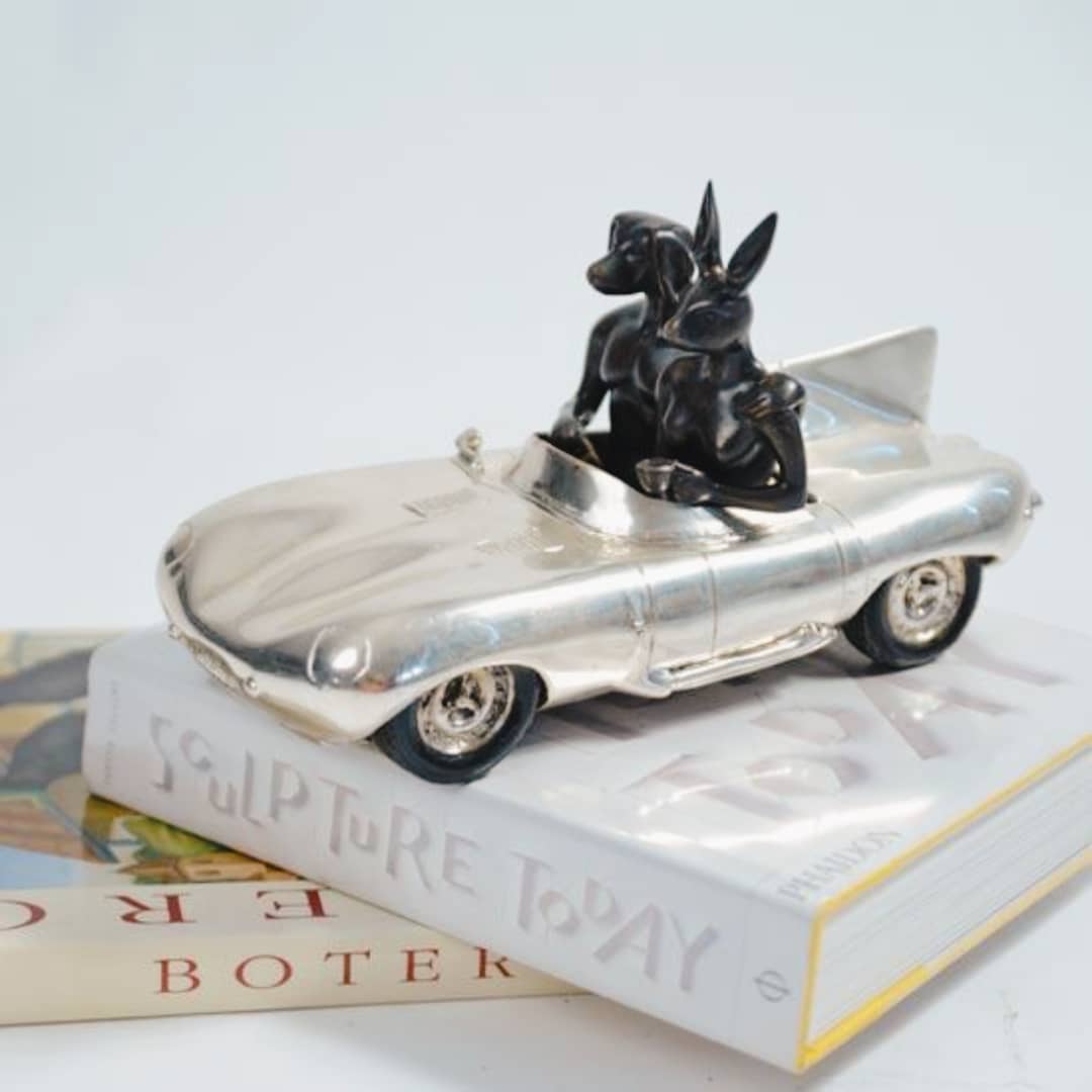 Gillie and Marc Sculpture ~ 'They Loved the Saturday Drive with Endless Blue Skies' @ Curate Art & Design in Daylesford, Gillie and Marc's premier gallery in Victoria, Australia.