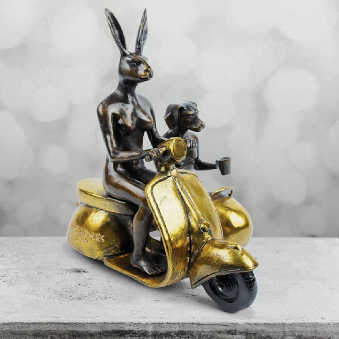 Gillie and Marc Sculpture ~ 'They Rode Side by Side for the Long Run'