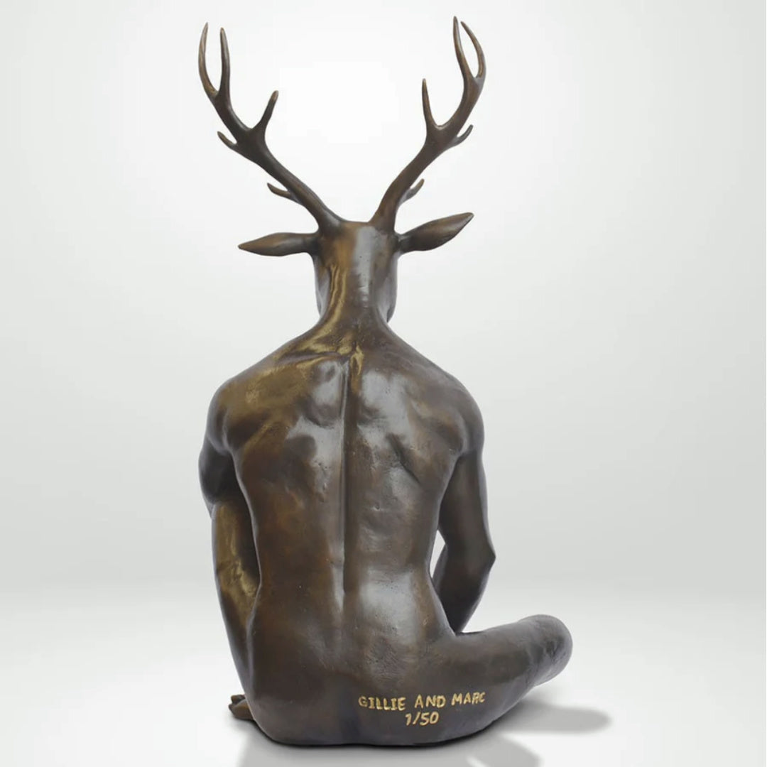Gillie and Marc Sculpture ~ 'He Thought About Buying a New Tie But He Bought a Pear Instead' | Curate Art & Design, Gillie and Marc's premier representatives in Daylesford, Victoria.