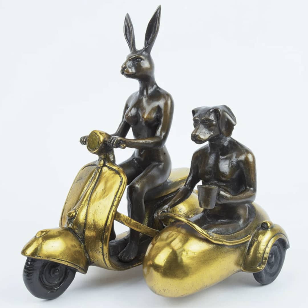 Gillie and Marc Sculpture* ~ 'They Rode Side by Side for the Long Run'