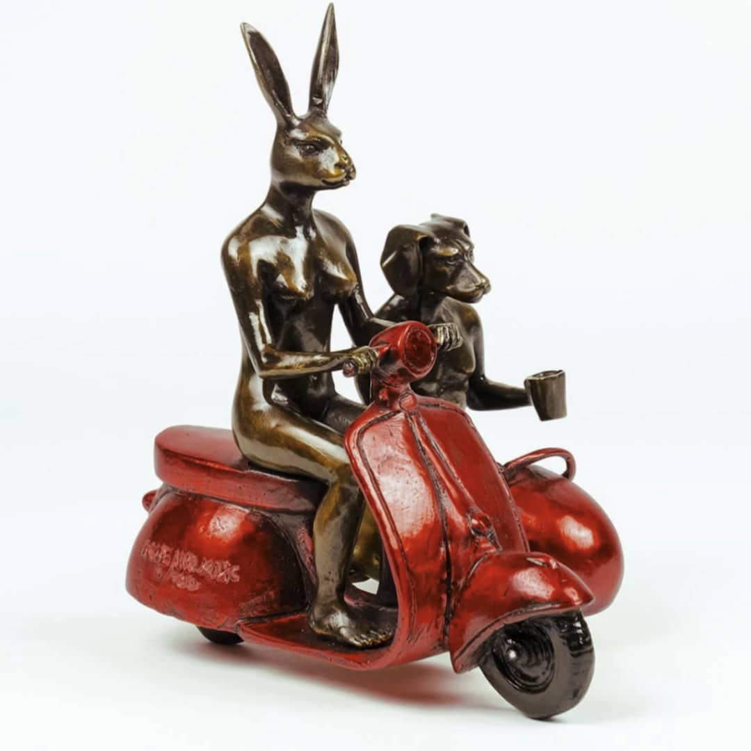 Gillie and Marc Sculpture ~ 'They Rode Side by Side for the Long Run' (Sold)