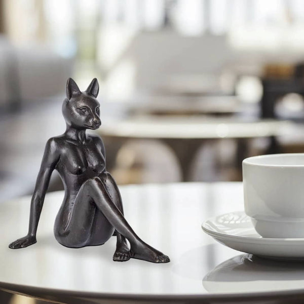 Gillie and Marc Sculpture ~ 'Catwoman Thinks Big' (Pocket) (Sold)