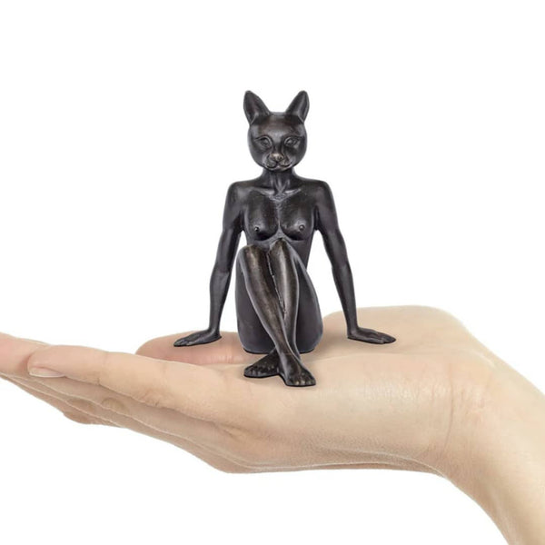 Gillie and Marc Sculpture ~ 'Catwoman Thinks Big' (Pocket) (Sold)