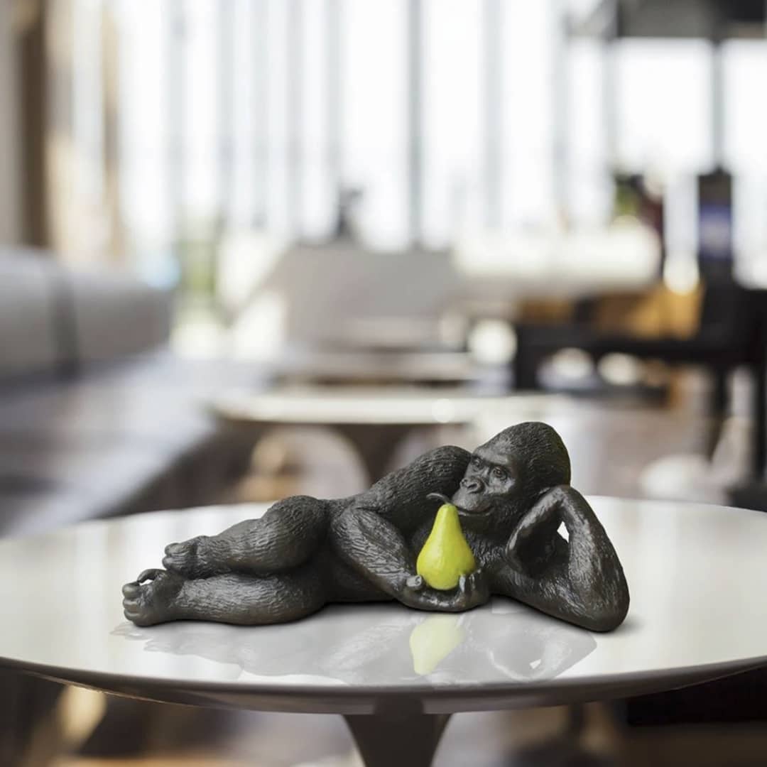 Gillie and Marc Sculpture ~ 'Gorilla Will Pear for Love' - Curate Art & Design Gallery Sorrento, Mornington Peninsula, Melbourne
