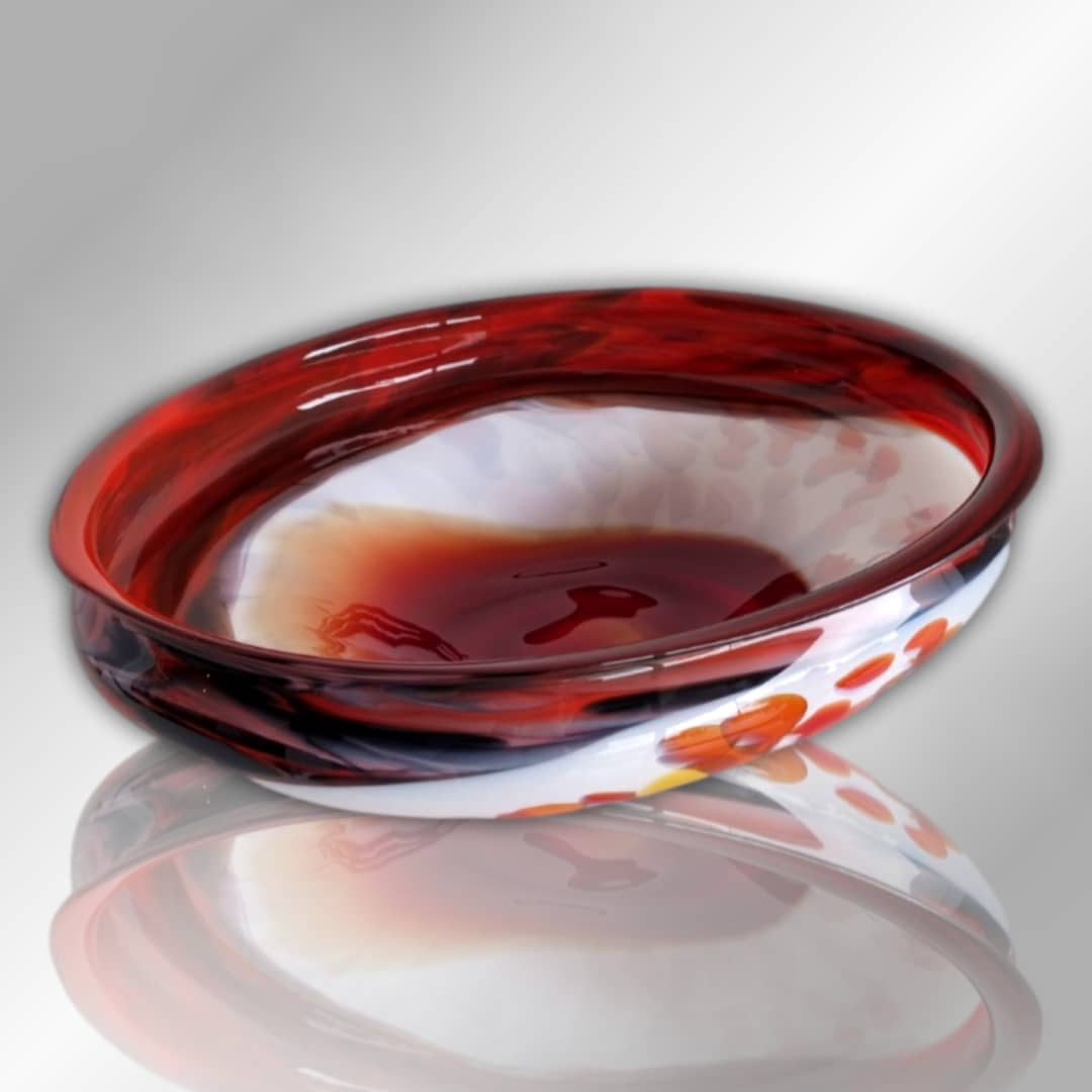 James McMurtrie Glass Bowl ~ 'Lovely' - @ Curate Art & Design Gallery in Sorrento Mornington Peninsula Melbourne