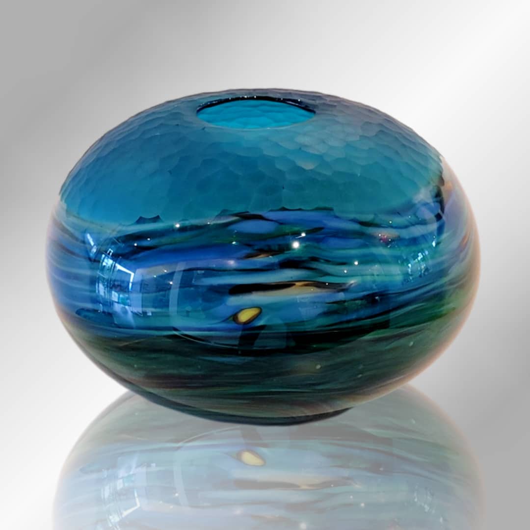 James McMurtrie Glass Form ~ 'Rockpool' - Available at Curate Art & Design Gallery in Sorrento Mornington Peninsula Melbourne